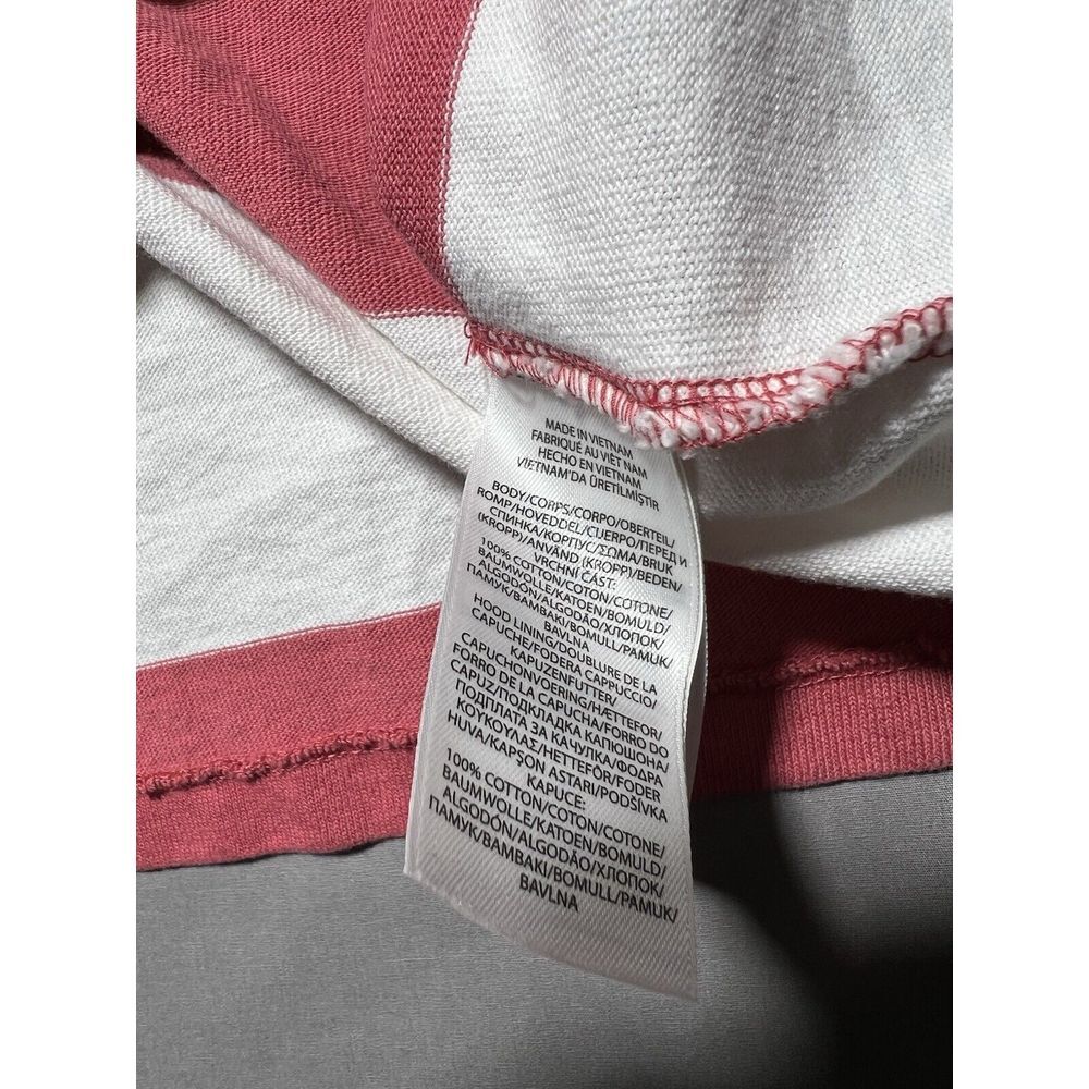 Polo Ralph Lauren Men's Striped Jersey Hooded Rugby Shirt Hoodie Red Size S - Picture 6 of 11